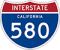  Interstate 580 Road Sign 